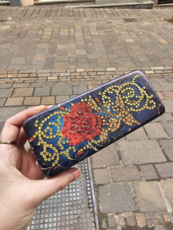 Estuche de gafas Rosa roja