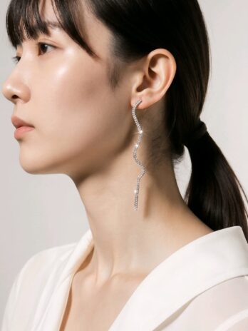Pendientes Serpiente Plata