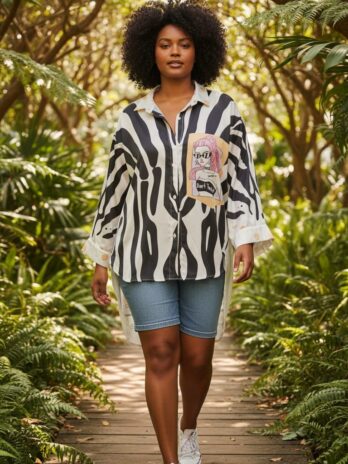 Blusa Zebra Larga