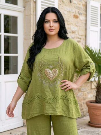 Camisa Verde Corazón