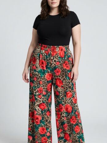 Pantalón Rosas Rojas